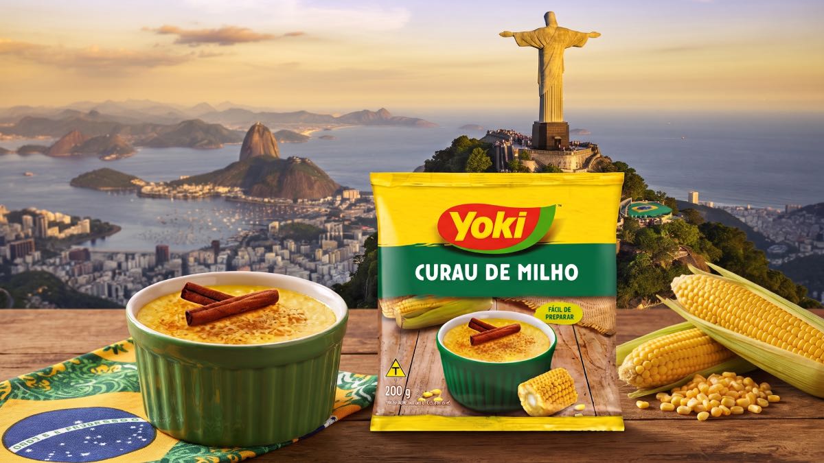 Curau de milho brasileño con canela